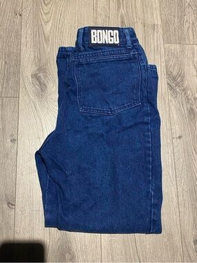 BONGO vintage Blue high waisted, high rise Denim Jeans, size 11, waist 26”